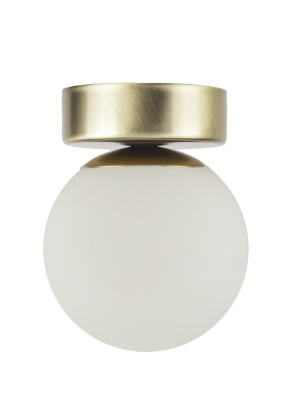 Lampa sufitowa złoto-biała PERLA LUX 1xG9x12W wym: 13x10x10 cm Sigma 860273