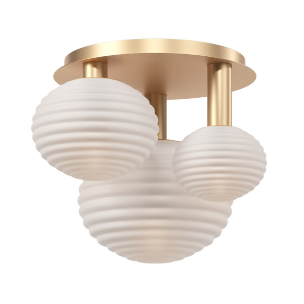 Lampa sufitowa złoto-biała Reels 3xE14x40W wym: 38,5x53,5x46 cm Maytoni 860757