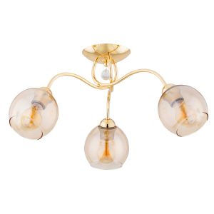 Lampa sufitowa złoto-bursztynowy AMARILLO 3xE27x15W wym: 30x59x59 cm Alfa 860307 Lampa sufitowa złoto-bursztynowy AMARILLO 3xE27x15W wym: 30x59x59 cm Alfa 860307