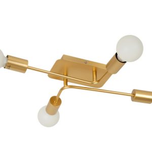 Lampa sufitowa złoto-odcienie złota LESTER 4xE27x40W wym: 9x51x39 cm Lucide 859329 Lampa sufitowa złoto-odcienie złota LESTER 4xE27x40W wym: 9x51x39 cm Lucide 859329