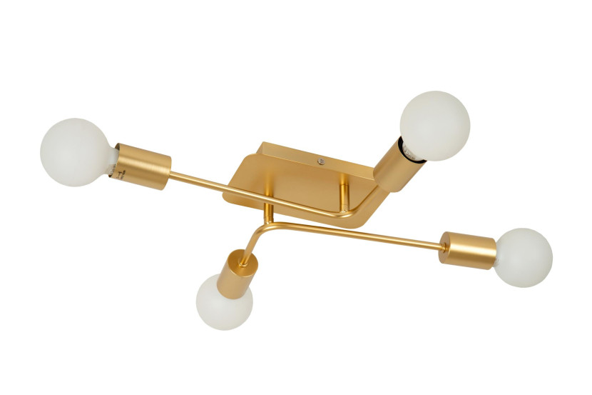 Lampa sufitowa złoto-odcienie złota LESTER 4xE27x40W wym: 9x51x39 cm Lucide 859329