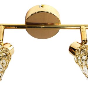 Lampa sufitowa złoto-przezroczysta GLOSSY 2xG9x40W Candellux 924398 Lampa sufitowa złoto-przezroczysta GLOSSY 2xG9x40W Candellux 924398