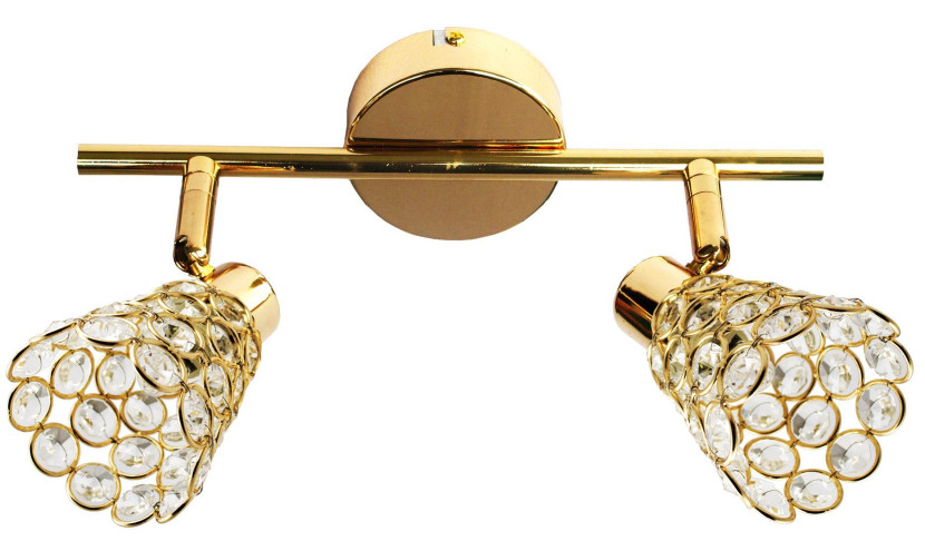 Lampa sufitowa złoto-przezroczysta GLOSSY 2xG9x40W Candellux 924398