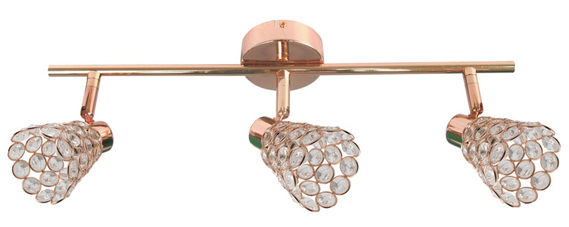 Lampa sufitowa złoto-przezroczysta GLOSSY 3xG9x40W Candellux 924315