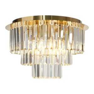 Lampa sufitowa złoto-przezroczysty MILANO 6xE14x40W Milagro 860673 Lampa sufitowa złoto-przezroczysty MILANO 6xE14x40W Milagro 860673