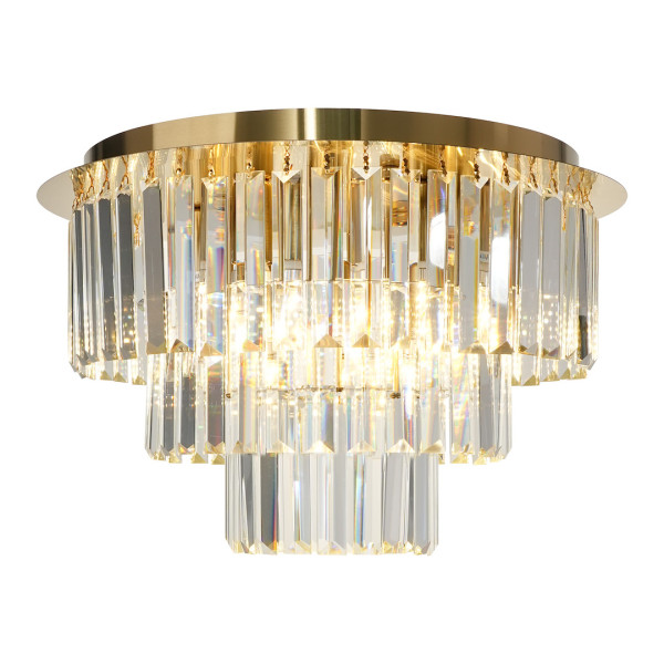 Lampa sufitowa złoto-przezroczysty MILANO 6xE14x40W Milagro 860673