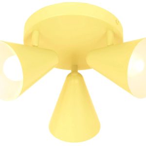 Lampa sufitowa żółta AMOR 3xE14x40W wym: 16x34x34 cm Candellux 924374 Lampa sufitowa żółta AMOR 3xE14x40W wym: 16x34x34 cm Candellux 924374