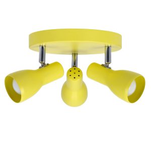 Lampa sufitowa żółta PICARDO 3xE14x40W wym: 15x29x29 cm Candellux 924319 Lampa sufitowa żółta PICARDO 3xE14x40W wym: 15x29x29 cm Candellux 924319