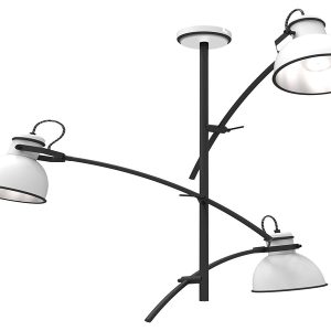 Lampa sufitowa Zumba 3-punktowa metalowa czarna 196099 Lampa sufitowa Zumba 3-punktowa metalowa czarna 196099