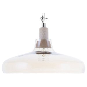 Lampa sufitowa żyrandol drewno szklana 60583 Lampa sufitowa żyrandol drewno szklana 60583