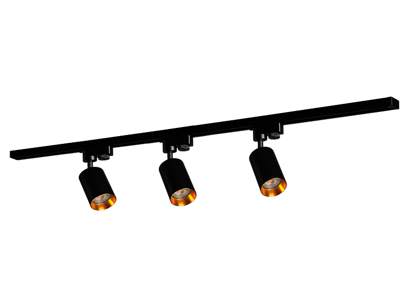Lampa szynowa Maribel 3-punktowa aluminiowa czarna 205206