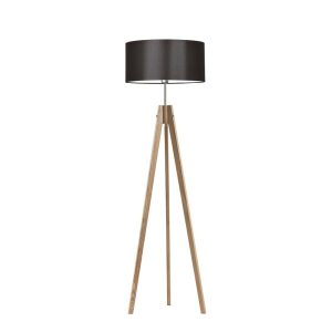 Lampa tripod abażur Dąb/ Brązowy 1002367 Lampa tripod abażur Dąb/ Brązowy 1002367