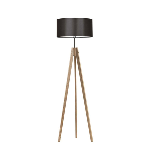 Lampa tripod abażur Dąb/ Brązowy 1002367
