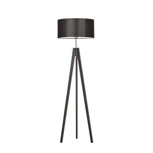 Lampa tripod abażur Heban/ Brązowy 1002368 Lampa tripod abażur Heban/ Brązowy 1002368