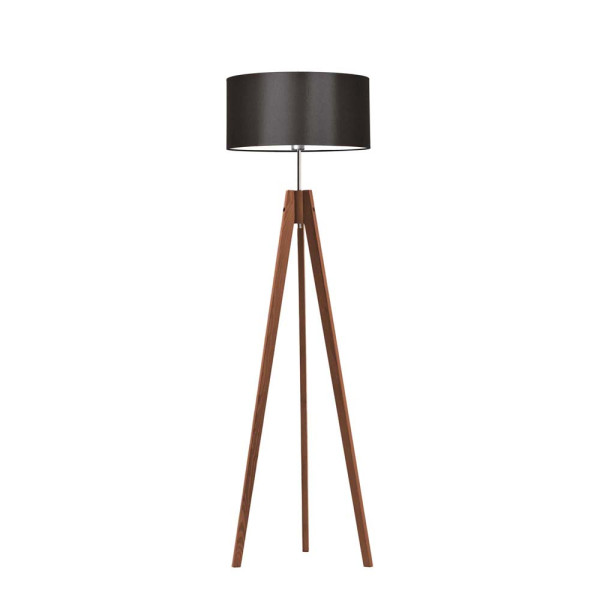 Lampa tripod abażur Mahoń/ Brązowy 1002355