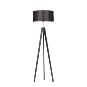 Lampa tripod abażur Popielaty/ Brązowy 1003338 Lampa tripod abażur Popielaty/ Brązowy 1003338
