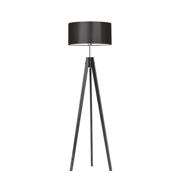 Lampa tripod abażur Popielaty/ Brązowy 1003338