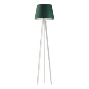 Lampa trójnożna drewniana CURACAO Biały/ Zieleń Butelkowa 922289