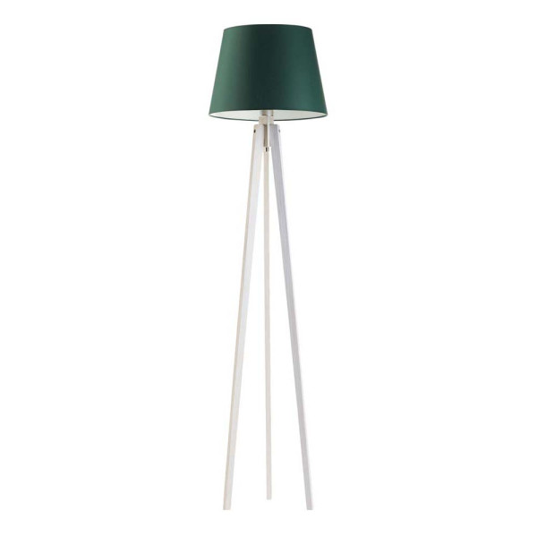 Lampa trójnożna drewniana CURACAO Biały/ Zieleń Butelkowa 922289