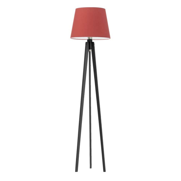 Lampa trójnożna drewniana CURACAO Heban/ Czerwony 922291