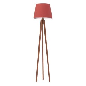 Lampa trójnożna drewniana CURACAO Mahoń/ Czerwony 922340