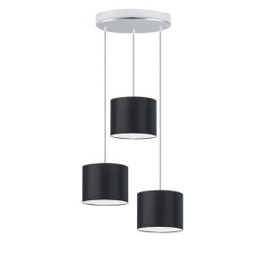 Lampa trzypunktowa loft PUEBLO Chrom/ Czarny 961647 Lampa trzypunktowa loft PUEBLO Chrom/ Czarny 961647
