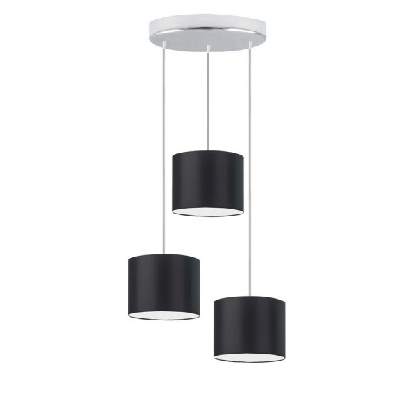 Lampa trzypunktowa loft PUEBLO Chrom/ Czarny 961647