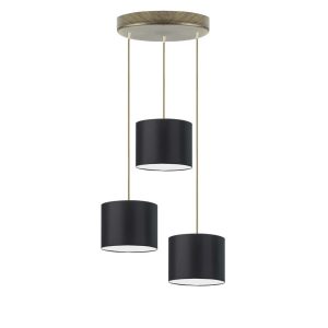 Lampa trzypunktowa loft PUEBLO Stare złoto/ Czarny 949414 Lampa trzypunktowa loft PUEBLO Stare złoto/ Czarny 949414