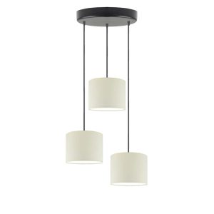 Lampa trzypunktowa regulowana PUEBLO Czarny/ Ecru 961079 Lampa trzypunktowa regulowana PUEBLO Czarny/ Ecru 961079