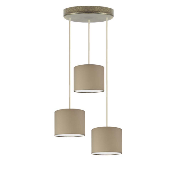 Lampa trzypunktowa sufitowa PUEBLO Stare złoto/ Beżowy 949385