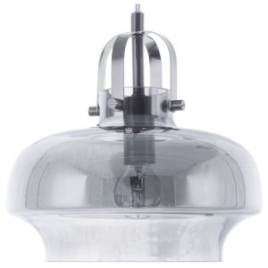 Lampa wisząca 120 cm szklana szara 60585 Lampa wisząca 120 cm szklana szara 60585
