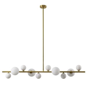 LAMPA WISZĄCA 120cm złota MILKY DROP nowoczesna 217494 LAMPA WISZĄCA 120cm złota MILKY DROP nowoczesna 217494