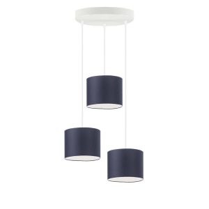 Lampa wisząca 3 punkty PUEBLO Biały/ Granatowy 961645 Lampa wisząca 3 punkty PUEBLO Biały/ Granatowy 961645