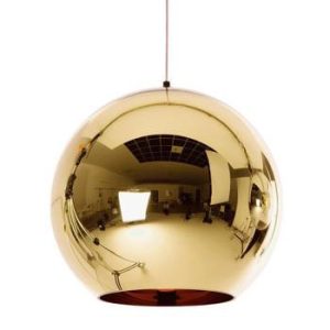 LAMPA WISZĄCA 30cm MIRROR GLOW – M złota szklana 234631 LAMPA WISZĄCA 30cm MIRROR GLOW – M złota szklana 234631
