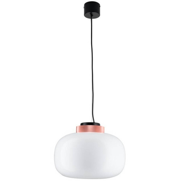 LAMPA WISZĄCA 35 cm biało-miedziana BOOM LED 184695
