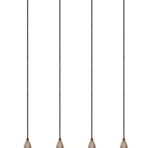 Lampa wisząca 4-punktowa metalowa mosiężny kolor 142035 Lampa wisząca 4-punktowa metalowa mosiężny kolor 142035