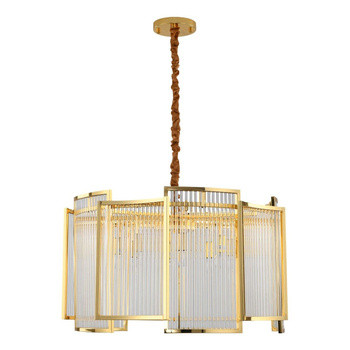 LAMPA WISZĄCA 80cm EKSKLUZYWNA złota IMPERIO 217491