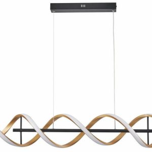 Lampa wisząca Abrax czarno-złota LED 1x40W Odcienie bieli 3200lm Reality 835911 Lampa wisząca Abrax czarno-złota LED 1x40W Odcienie bieli 3200lm Reality 835911
