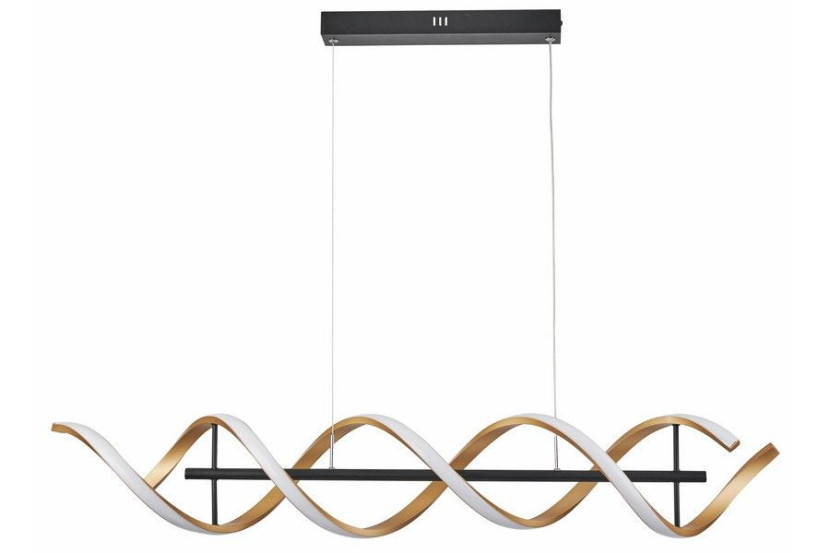 Lampa wisząca Abrax czarno-złota LED 1x40W Odcienie bieli 3200lm Reality 835911