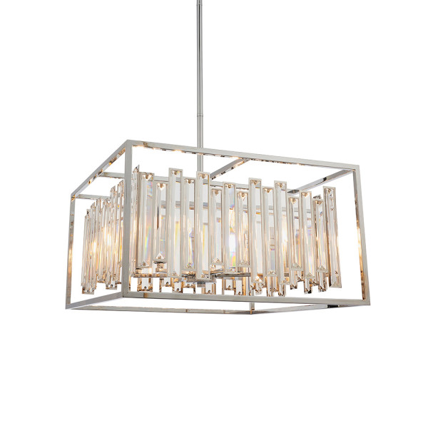 Lampa wisząca ACADIA chromowana 6xE14x15W wym:111x53x53cm IP20 Endon 1025720