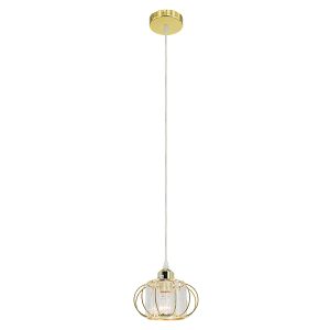 Lampa wisząca Acri metalowa złota 1077855 Lampa wisząca Acri metalowa złota 1077855