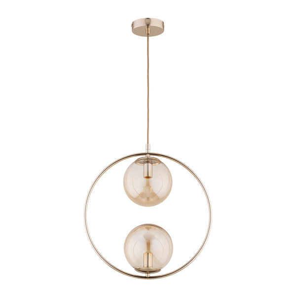 Lampa wisząca ADINO złota 2xE14x10W wym:85x15x38,5cm IP20 Alfa 1019107