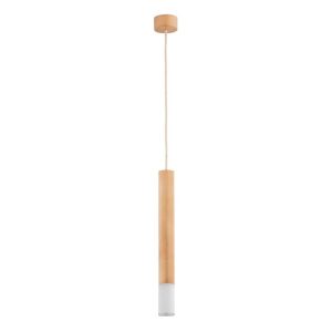Lampa wisząca ADORI drewno-biała 1xE14x10W wym:110×8,5×8,5cm IP20 Alfa 986306