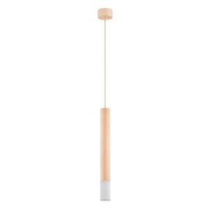 Lampa wisząca ADORI jasne drewno-biała 1xE14x10W IP20 Alfa 986325