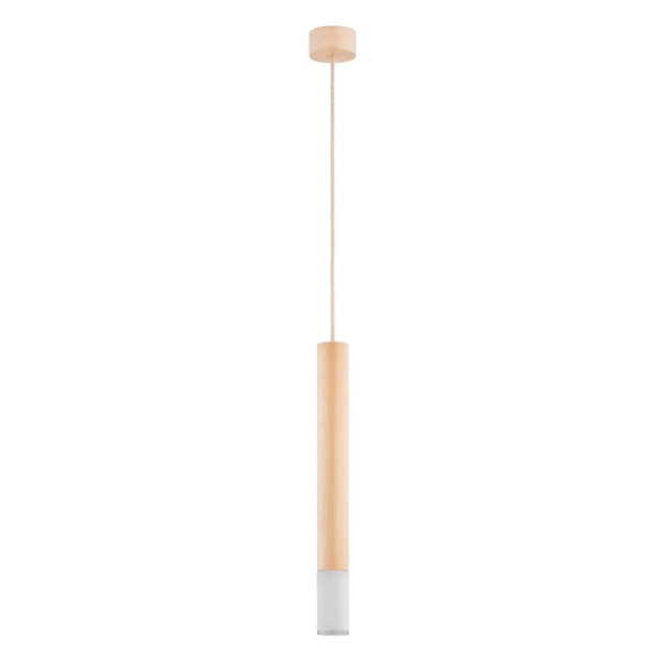 Lampa wisząca ADORI jasne drewno-biała 1xE14x10W IP20 Alfa 986325