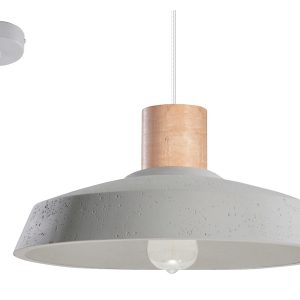 Lampa wisząca Afra betonowa szara 52415