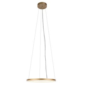 Lampa wisząca AGARI złoty mat LED 1x35W Ciepła biel 4371lm Shilo 845209