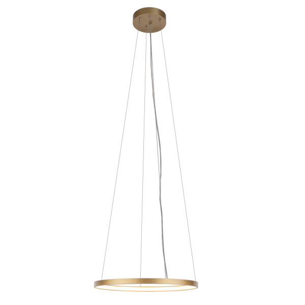 Lampa wisząca AGARI złoty mat LED 1x35W Ciepła biel 4371lm Shilo 845209