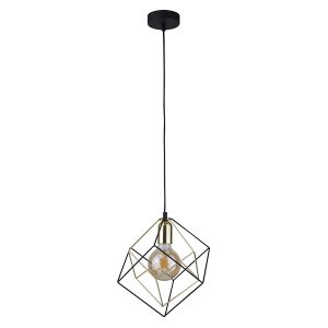 Lampa wisząca Alambre metalowa czarna 32135 Lampa wisząca Alambre metalowa czarna 32135