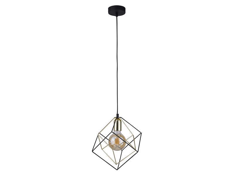 Lampa wisząca Alambre metalowa czarna 32135